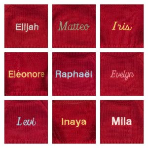 Bashful Christmas Bunny with Personalised Red Jumper