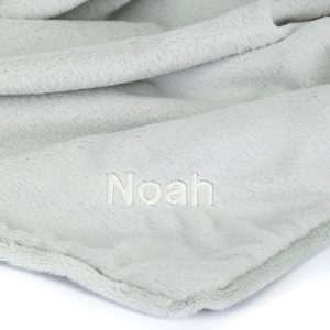 Personalised Bashful Silver Bunny Blankie